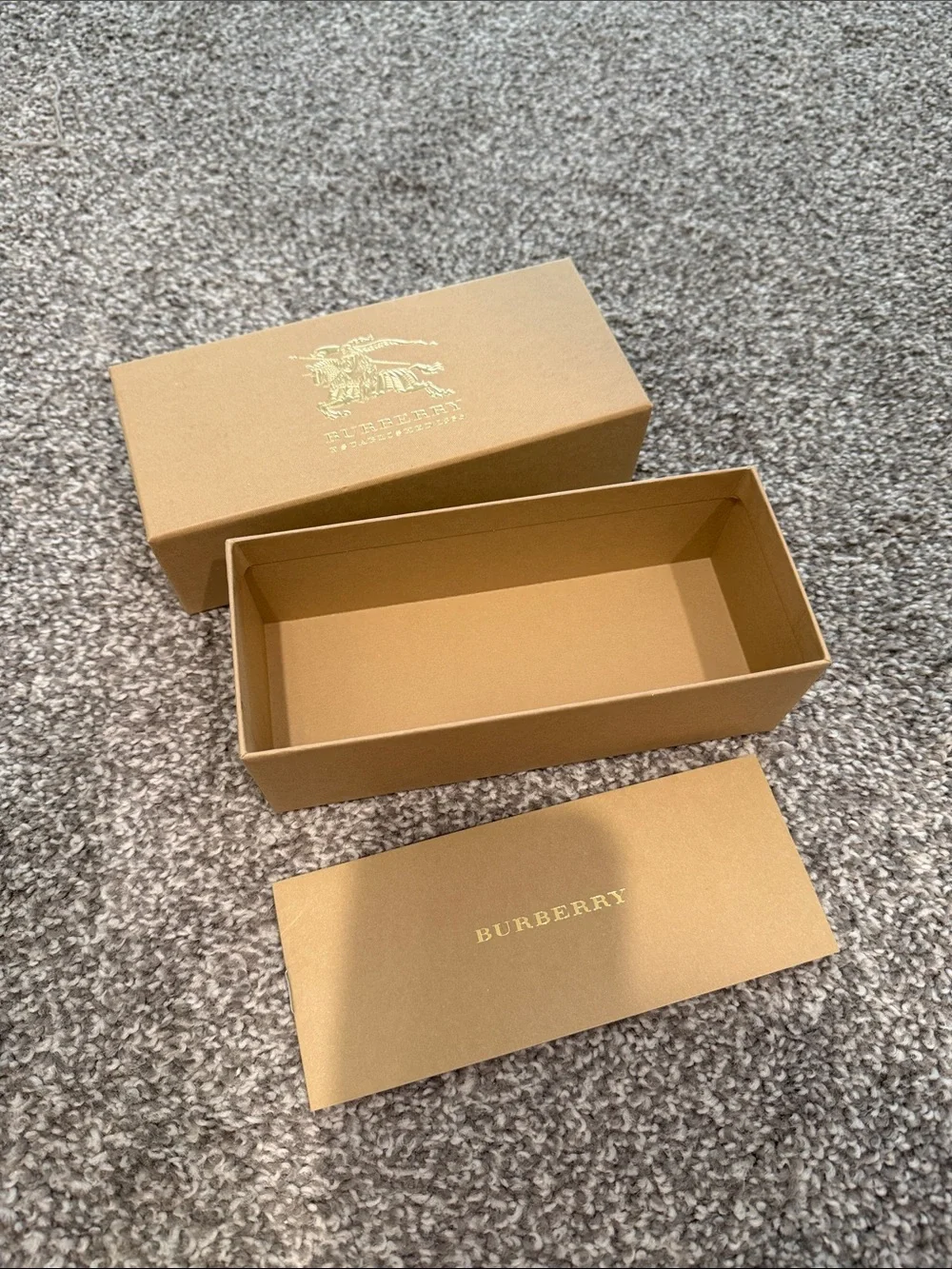 Empty Burberry Glasses Case & Box